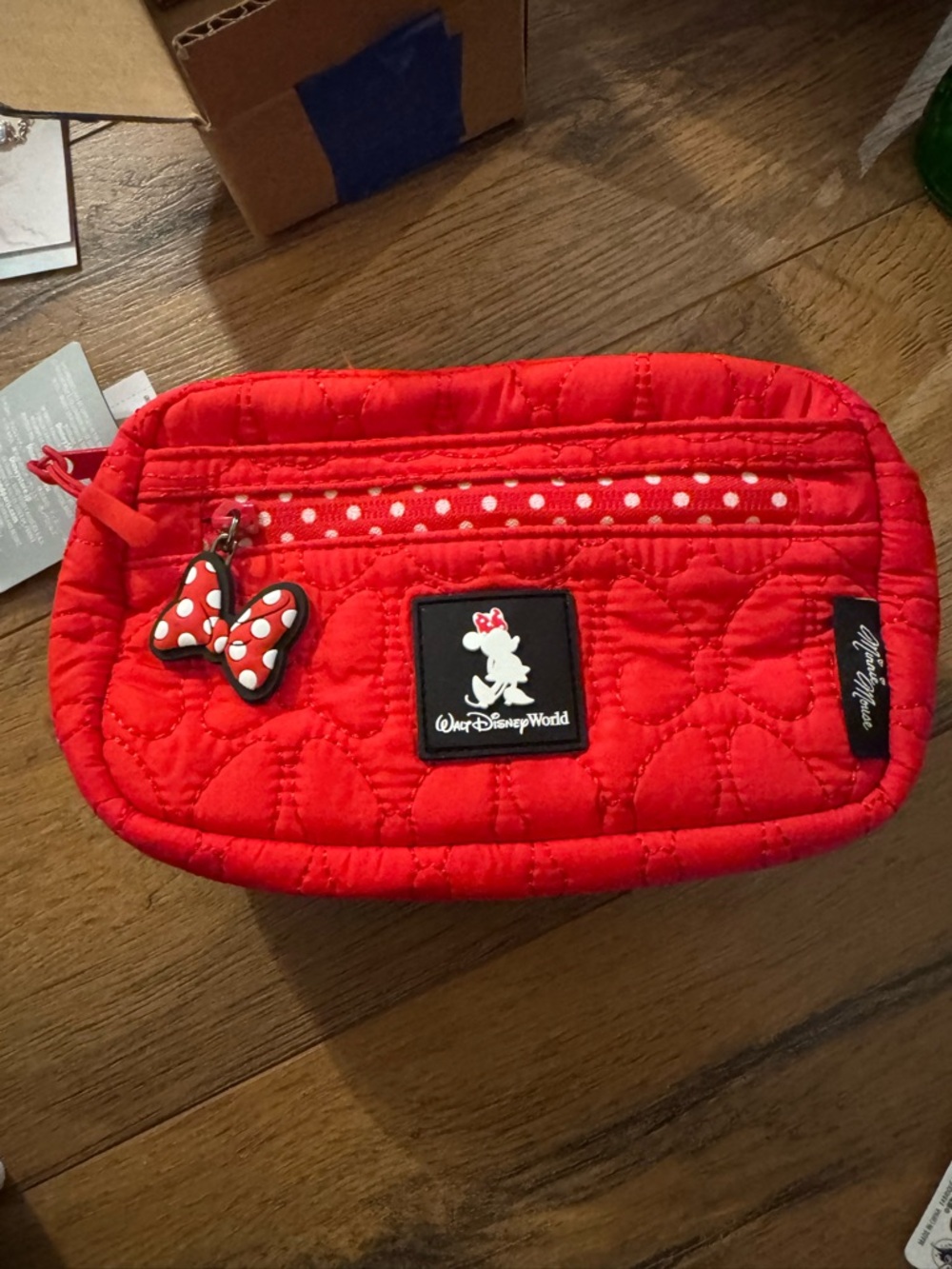 Disney Minnie Mouse Red Quilted Fanny Pouch
